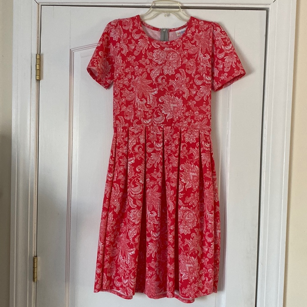 Lularoe size medium pink floral dress